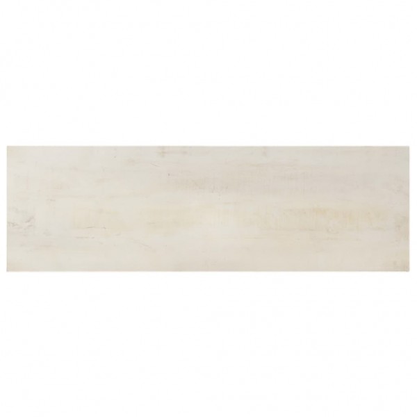 Mesa consola 115x35x77 cm madeira de mangueira áspera branco M 3