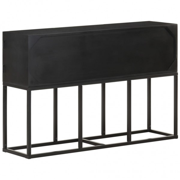 Aparador de madera maciza de mango 115x30x76 cm M 4