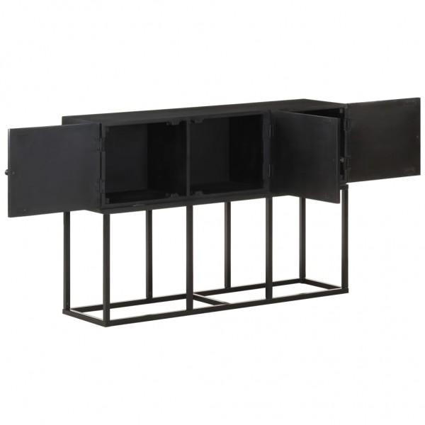 Aparador de madera maciza de mango 115x30x76 cm M 5