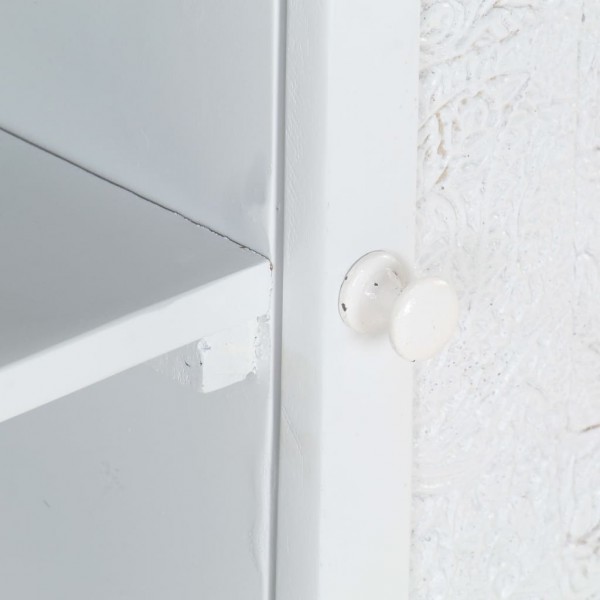 Móvel de TV 115x30x46 cm madeira de mangueira maciça branco M 2