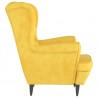 Sillón de terciopelo amarillo mostaza 4