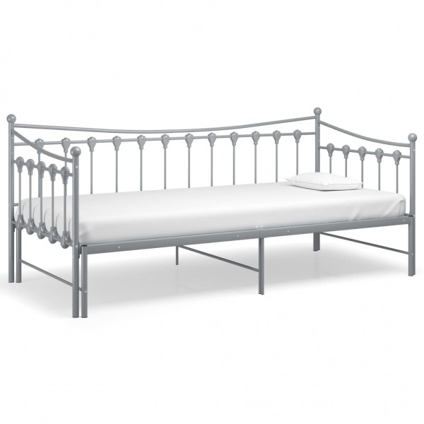 Estrutura sofá-cama de puxar 90x200 cm metal cinzento M 3