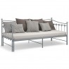 Estrutura sofá-cama de puxar 90x200 cm metal cinzento 4