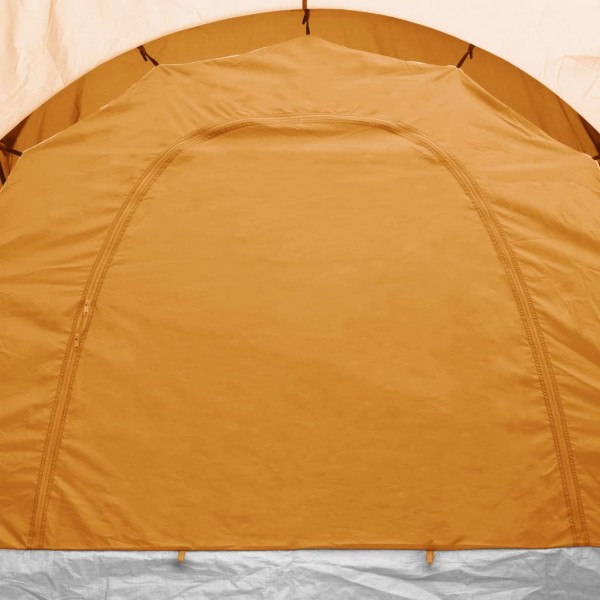 Tenda de campismo para 6 pessoas cinzento e laranja M 3