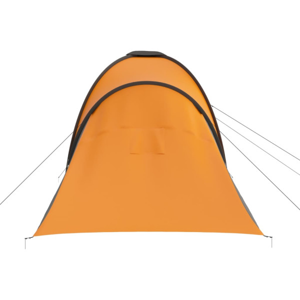 Tenda de campismo para 6 pessoas cinzento e laranja M 5