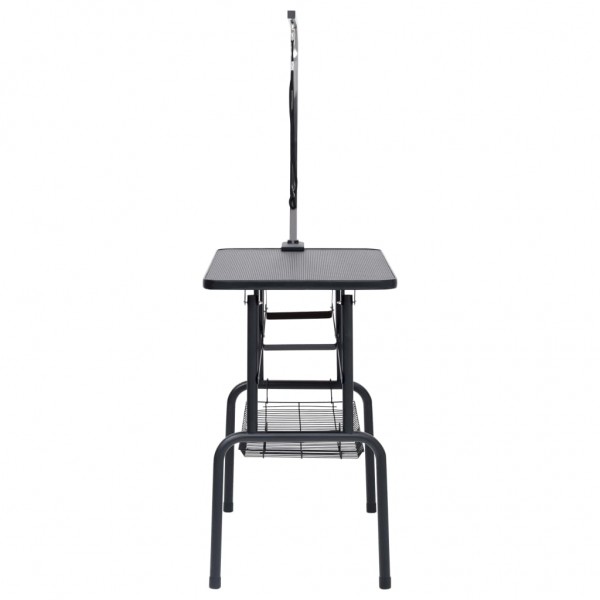 Mesa de grooming ajustável para cães com 1 laço e cesto M 4