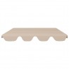 Dosel de repuesto columpio de jardín beige 188/168x110/145 cm 3