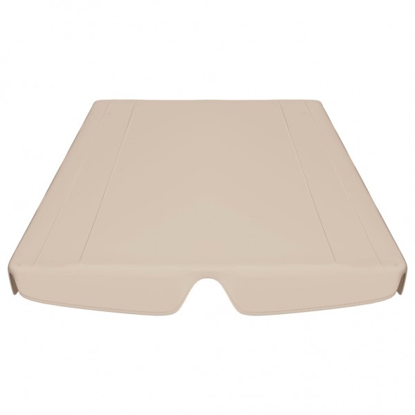 Toldo suplente baloiço jardim 188/168x145/110 cm bege M 4
