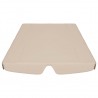 Dosel de repuesto columpio de jardín beige 188/168x110/145 cm 4