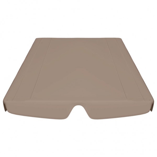 Toldo suplente baloiço jardim cinza-acastanhado M 4