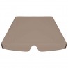 Dosel de repuesto columpio jardín gris taupe 188/168x110/145 cm 4