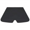 Toldo suplente baloiço jardim 188/168x145/110 cm preto 4