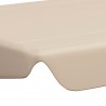 Dosel de repuesto columpio de jardín beige 150/130x70/105 cm 5
