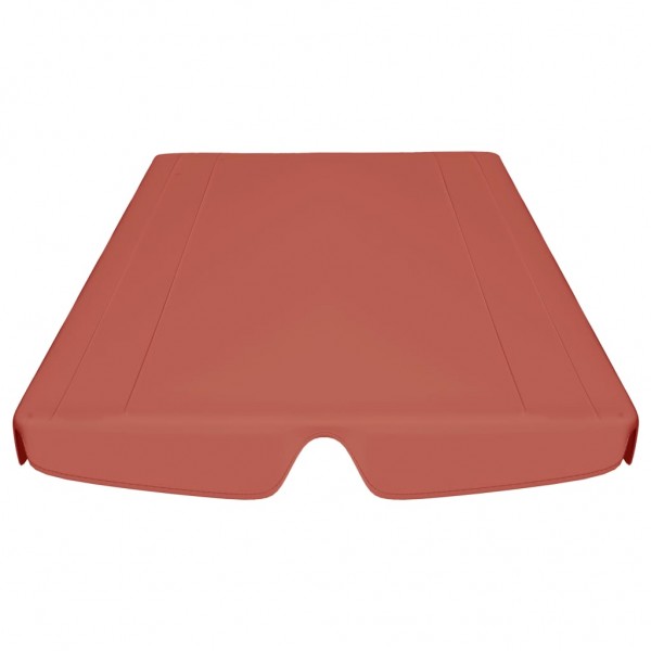 Toldo suplente p/ baloiço de jardim 150/130x105/70 cm terracota M 4