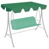 Toldo suplente p/ baloiço de jardim 150/130x105/70 cm verde 1