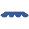 Toldo suplente p/ baloiço de jardim 150/130x105/70 cm azul 3