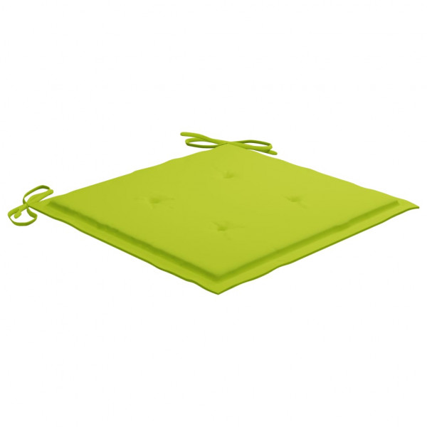 Almofadões cadeiras jardim 6 pcs tecido oxford verde brilhante M 2