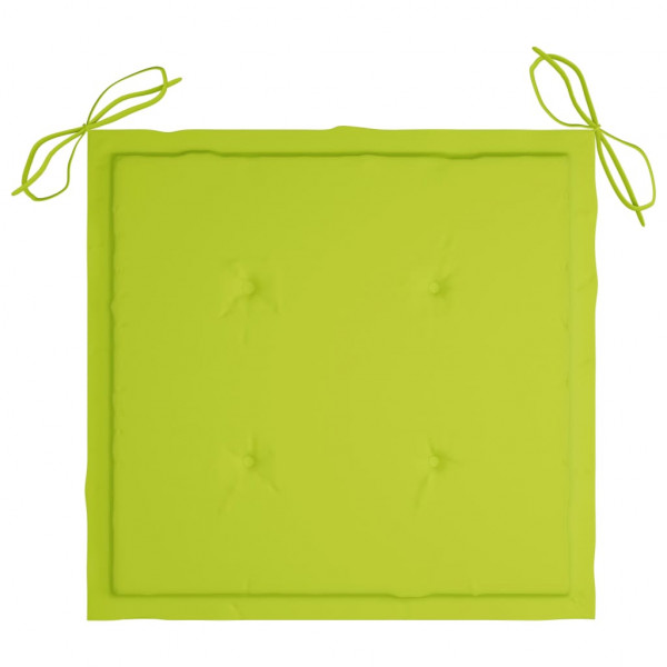 Cojines de silla de jardín 6 uds tela Oxford verde 40x40x3 cm M 4