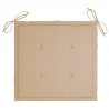 Cojines de silla de jardín 4 uds tela Oxford beige 50x50x3 cm 4