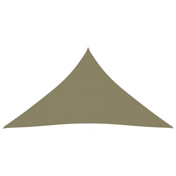 Toldo de vela triangular de tela oxford beige 3x4x4 m M 3
