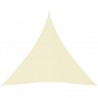 Toldo de vela triangular tela oxford crema 4.5x4.5x4.5 m 1