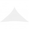 Toldo de vela triangular de tela oxford blanco 3x4x4 m 3