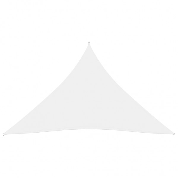 Toldo de vela triangular de tela oxford blanco 4x5x5 m M 3