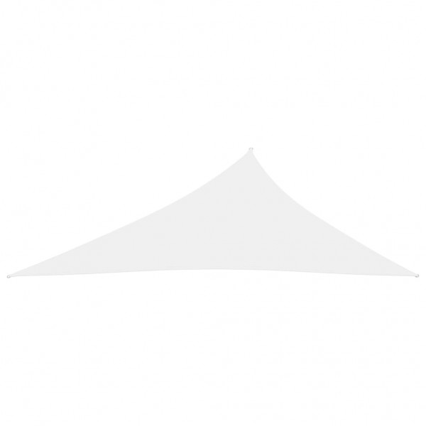 Toldo de vela triangular de tela oxford blanco 4x5x6.4 m M 3