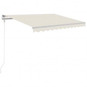 Toldo retráctil automático crema 350x250 cm H