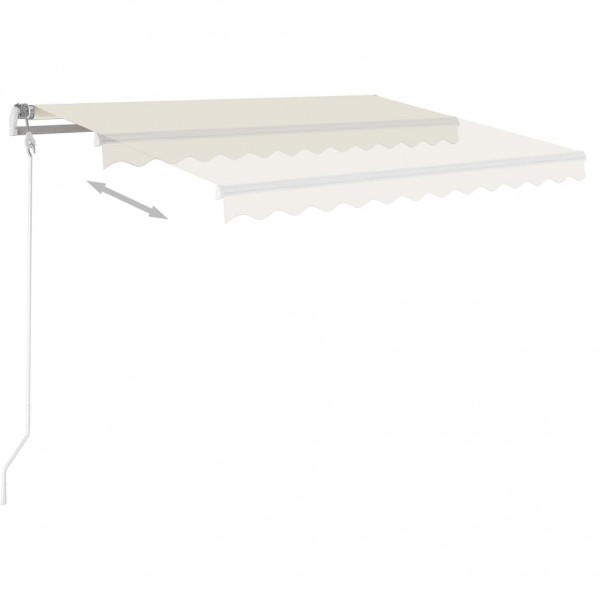 Toldo retráctil automático crema 350x250 cm M 3