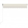 Toldo retrátil automático 350x250 cm creme 4