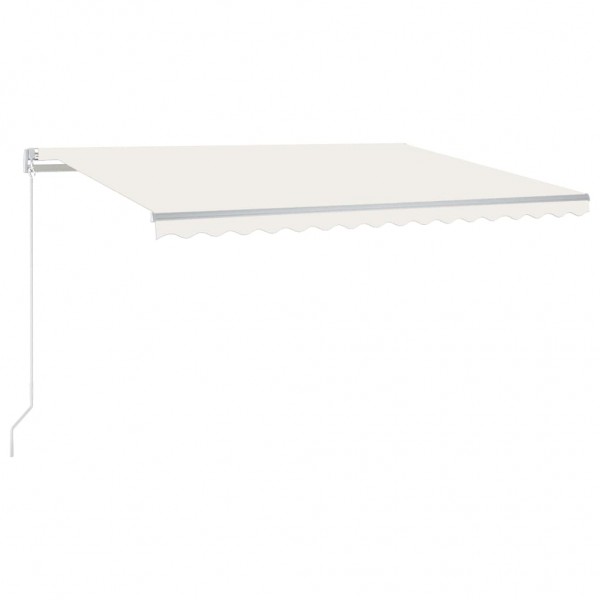 Toldo retrátil manual 400x350 cm cor creme M 2