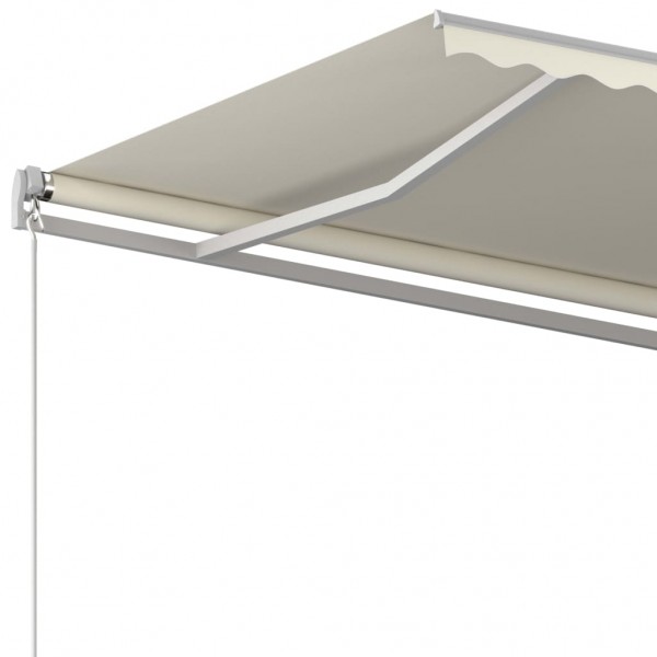 Toldo retrátil manual 400x350 cm cor creme M 5