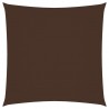 Toldo de vela cuadrado de tela oxford marrón 4.5x4.5 m 1
