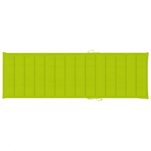 Tumbona de jardín con cojín madera maciza de acacia M 3