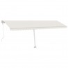 Toldo de pie automático crema 600x300 cm 2