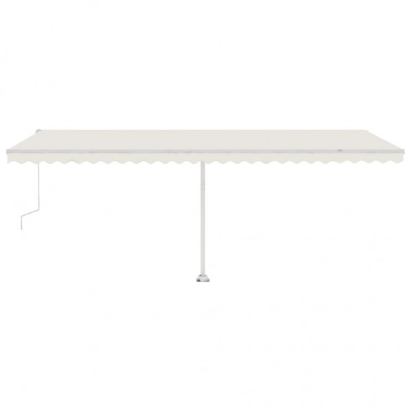 Toldo de pie automático crema 600x300 cm M 4