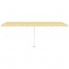 Toldo manual retráctil con LED amarillo y blanco 600x350 cm 3