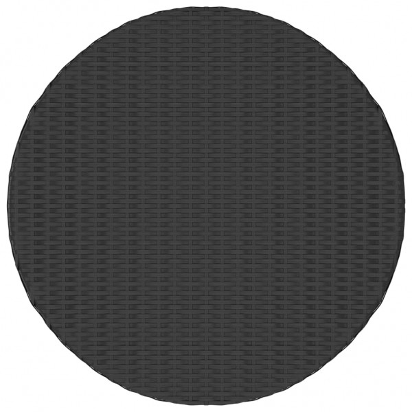 Mesa de centro 68x68x30 cm vime PE preto M 2