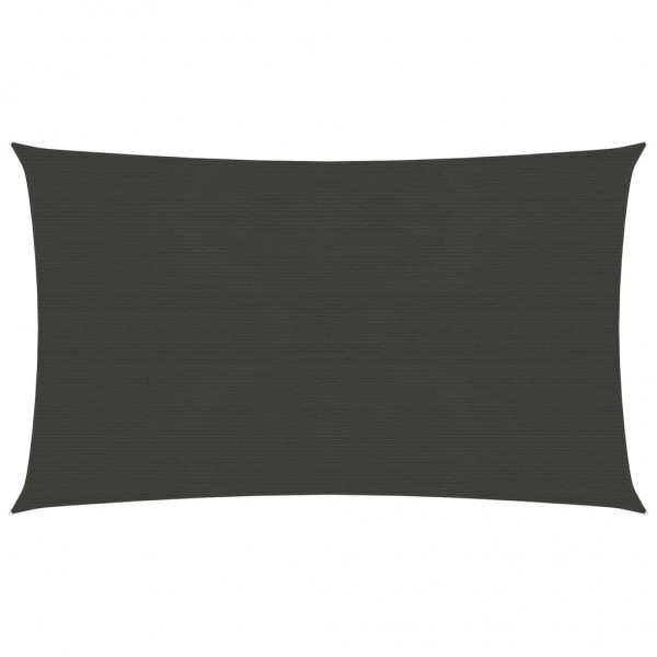 Toldo de vela gris antracita HDPE 160 g/m² 3.5x5 m D