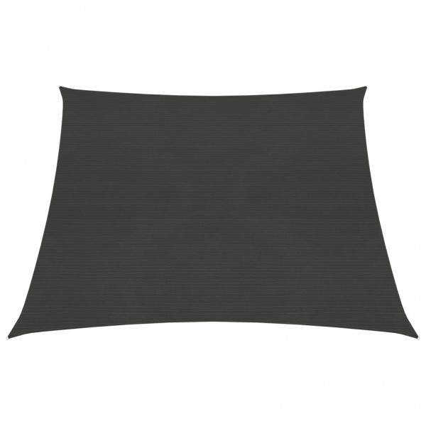 Toldo de vela gris antracita HDPE 160 g/m² 3/4x3 m D