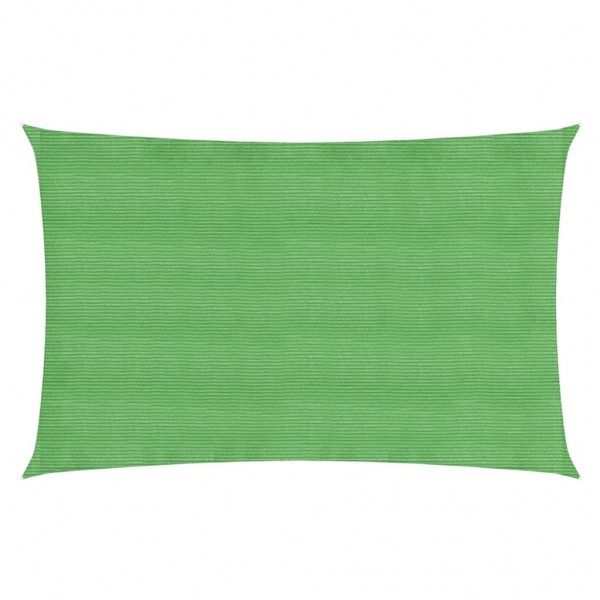 Toldo de vela HDPE verde claro 160 g/m² 2x5 m D