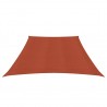 Para-sol estilo vela 160 g/m² 3/4x2 m PEAD terracota 3