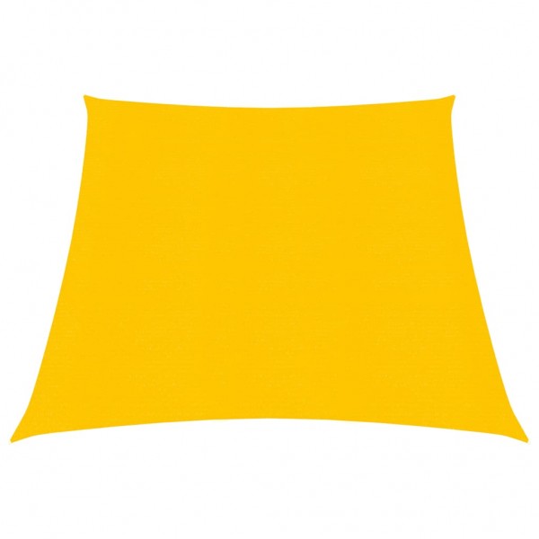 Toldo de vela HDPE amarillo 160 g/m² 3/4x2 m D