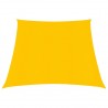 Toldo de vela HDPE amarillo 160 g/m² 3/4x2 m 1