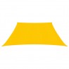Para-sol estilo vela 160 g/m² 3/4x2 m PEAD amarelo 3