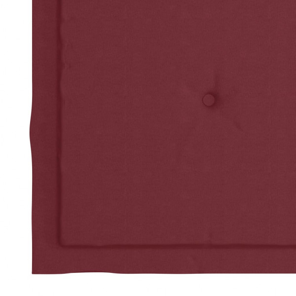 Cojines silla de jardín 4 uds tela Oxford rojo tinto 40x40x3 cm M 5