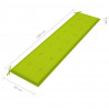 Almofadão p/ banco de jardim 200x50x4 cm tecido verde brilhante 4