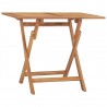 Mesa de jantar para jardim dobrável 90x60x75 cm teca maciça 1