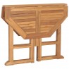 Mesa de jantar p/ jardim dobrável 90x90x75 cm teca maciça 5